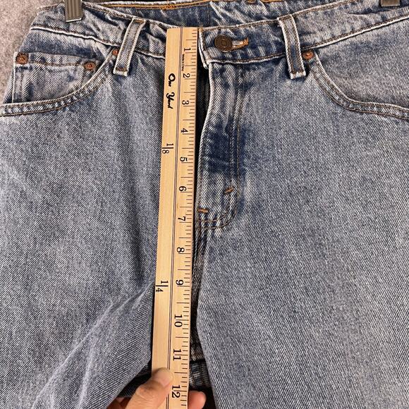 VTG Levis 517 Bootcut Jeans Womens 11 JR L 28x33 Light Wash High Rise USA 90s - Picture 5 of 13